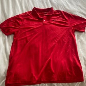 Red Nike polo